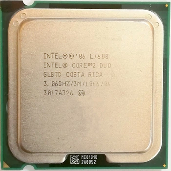 Процессор Intel Core 2 Duo E7600 R0 SLGTD 3.06 GHz 3 MB Cache 1066 MHz FSB Socket 775 Б/У