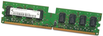 Оперативная память Qimonda DDR2 2Gb 800MHz PC2 6400U 2R8 CL6 (HYS64T256020EU-2.5-C2) Б/У