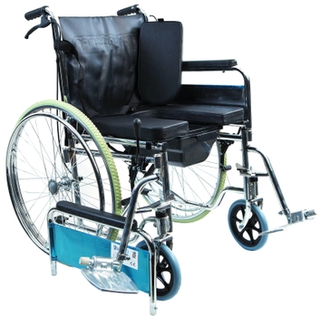 Інвалідна коляска Karadeniz Medical G120 із санітарним обладнанням без двигуна (2000091246781)
