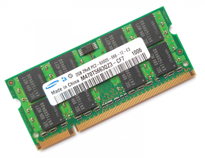 Оперативная память Samsung 2GB DDR2-800 PC2-6400s для ноутбука