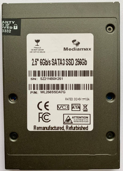 SSD 256GB Mediamax 2.5