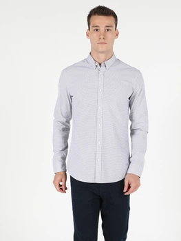 Рубашка хлопковая мужская Colin's CL1050117WHT S White