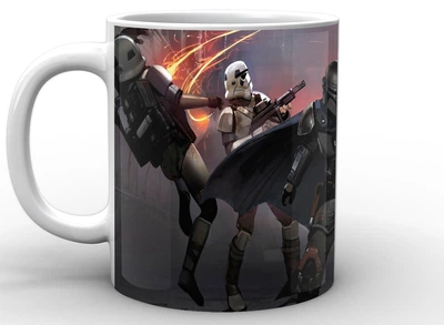 Кружка GeekLand Звёздные войны Мандалорец битва Star Wars The Mandalorian TM.04.09