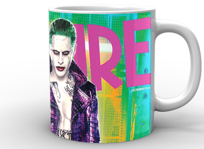 Кружка GeekLand белая Джокер Joker яркий фон JK.02.005