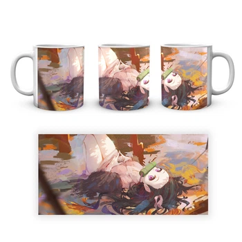 Кружка GeekLand Demon Slayer Клинок, рассекающий демонов Незуко Лежит Сложила пальцы SL 02.446