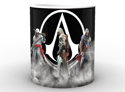 Кружка GeekLand белая Assassins Creed&nbsp;Кредо Ассасина&nbsp;эмблема&nbsp;AC.02.07