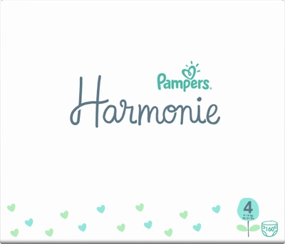 Подгузники Pampers Harmonie Размер 4 (9-14 кг) 160 шт (8006540156445)