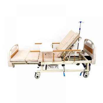 Кровать медицинская с туалетом и функцией бокового переворота для тяжелобольных MED1-H03-1