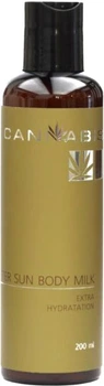 Молочко для тіла Cannabis After Sun Body Milk Extra Hydratation Зволожувальне для догляду за шкірою після засмаги з екстрактом канабісу 200 мл (4820218000229)