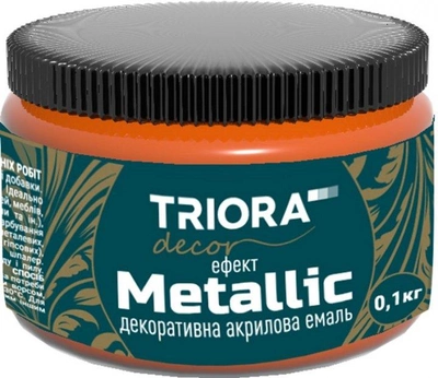 Декоративная акриловая эмаль TRIORA 0.1 кг Медь