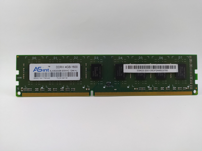 Оперативная память ASint DDR3 4Gb 1600MHz PC3-12800U (SLA302G08-GGNHC) 5352 Б/У