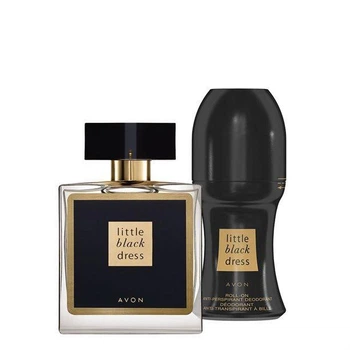 Жіночий парфумерно-косметичний набір Avon Little Black Dress (парфумована вода 50 мл кульковий дезодорант-антиперспірант 50 мл)