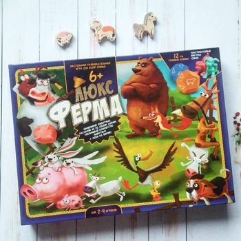 Гра настільна економічна Danko Toys Ферма Люкс російською мовою (G-FL-01-01)