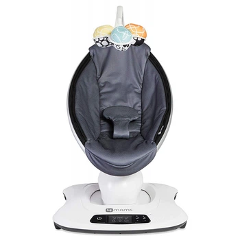 Закачуючий центр 4moms MamaRoo Cool Mesh 5 траєкторій руху, 5 швидкостей та MP3 + додаток та мобіль з іграшками