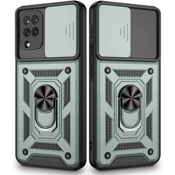 Ударопрочный чехол Camshield Serge Ring для Samsung Galaxy A12 / M12 Зеленый Без бренда