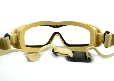 Тактичні окуляри з диоптрической вставкою Pyramex V2G-PLUS SAND Прозорі