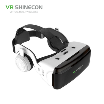 3D очки виртуальной реальности VR Shinecon + наушниками Белый SC-G06E