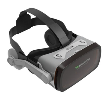 3D очки виртуальной реальности VR Shinecon + наушниками Серый SC-G07E