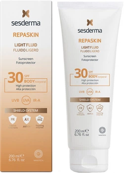 Сонцезахисний флюїд для тіла Sesderma Repaskin Light Fluid SPF 30 200 мл (8429979456120)