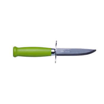 Ніж Morakniv Scout 39 Safe Green Нержавіюча сталь дерев'яна рукоять салатовий колір