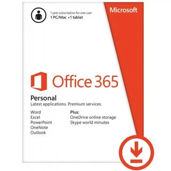 Офисное приложение Microsoft Office 365 Personal 32/64 AllLngSub PKLic 1YR Online Конверт (QQ2-00004-ESD)