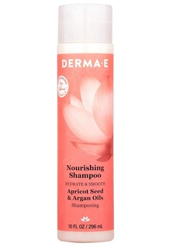 Питательный шампунь с маслами абрикосовых косточек и арганы Derma E Nourishing Shampoo Hydrate&Smooth 296 мл