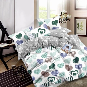 Простынь MirSon Бязь 17-0533 Hearts 150x220 см (2200003784466)