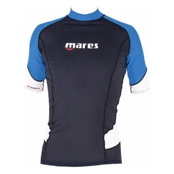 Футболка солнцезащитная Mares Rash Guard Short Sleeve мужская (чёрно-синий) L (412552.L)
