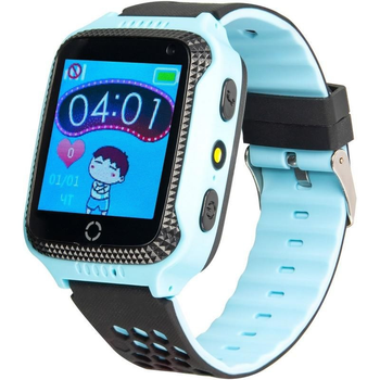 Детские Наручные Умные Смарт-часы Smart Baby Watch G900A / Q529 GPS edition Голубые часы-телефон