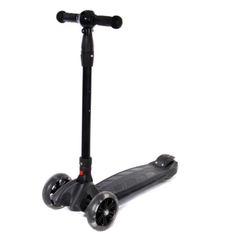 Детский четырехколесный самокат Scooter H6 Черный (А1031)