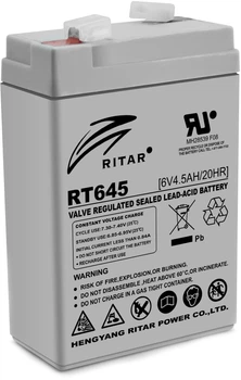 Акумуляторна батарея AGM RITAR 6V 4.5Ah (RT645)