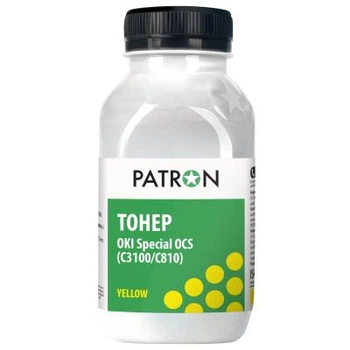 Тонер OKI C3100/C3200/C810 YELLOW 50г OCS Patron (OCS-Y-050)