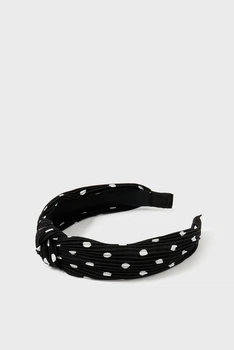 Женский черный обруч в горошек BLACK SPOT KNOT ALIC Accessorize OS 286062