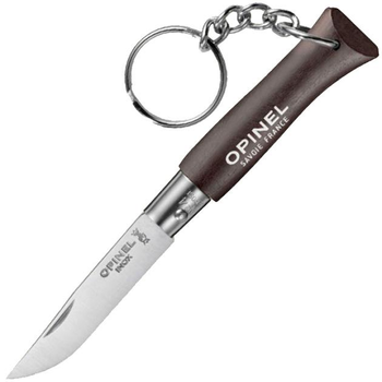 Нож-брелок Opinel 4 коричневый (002268)