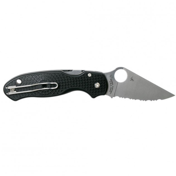 Ніж Spyderco Para 3 FRN Black серрейтор (C223SBK)