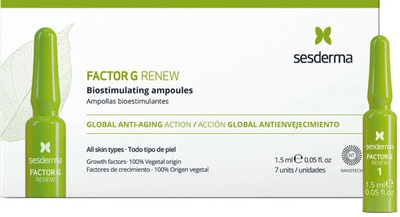 Ampułki Sesderma Factor G Renew biostymulujące przeciwstarzeniowe 1.5 ml x 7 szt (8429979448378)