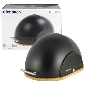 Хлебница Ofenbach Черный 56х39.5х48см бамбук/пластик NB-100803