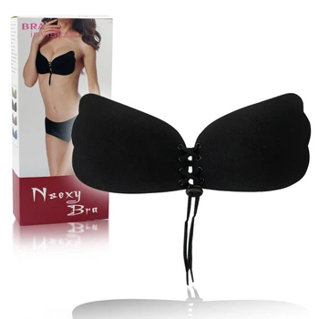 Силіконовий бюстгальтер невидимка Fly Bra Invisible Bra Флай Бра чорний A