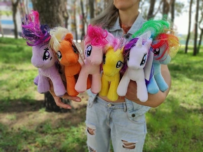 Набор Пони Мягкие игрушки (ME Little Pony) Комплект 6 игрушек 15 см.
