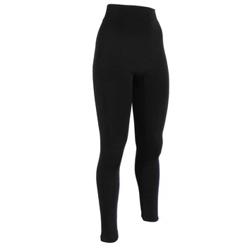 Женские лосины на меху однотонные Jujube L-6XL (44-54) черные