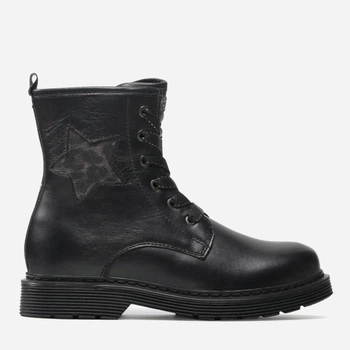 Детские демисезонные кожаные ботинки для девочки Lasocki Young CI12-482-10 33 Черные (5904248112769)