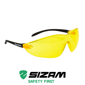 Окуляри захисні відкритого типу 2751 Sizam I-Max жовті 35050