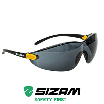 Затемнені окуляри захисні відкритого типу 2752 Sizam I-Max чорні 35051