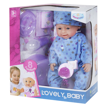Интерактивный пупс с аксессуарами Lovely Baby 42 см Вид 10