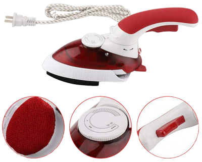 Ручной паровой отпариватель с щеткой Mini Steam Iron HT-558B Красный