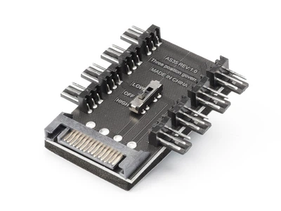 Сплитер разветвитель AS-35 SATA на 8 кулеров 3 pin Gaming Fan Hub