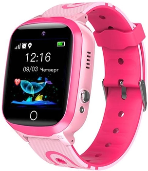 Детские телефон-часы с GPS трекером GOGPS ME K17 Pink (K17PK)