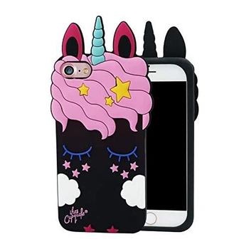 Чехол 3D Toy для Iphone SE 2022 Бампер резиновый Единорог Black