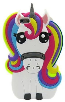 Чехол 3D Toy для Iphone SE 2022 Бампер резиновый Единорог Rainbow