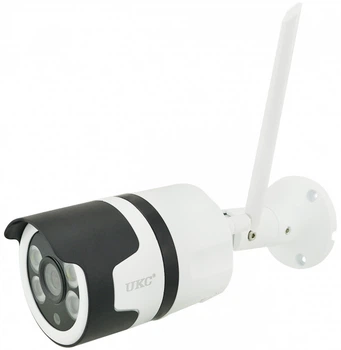 Камера видеонаблюдения уличная для дома VR CAMERA UKS CAD-7010 WIFI ip цифровая с записью на microSD и в реальном времени ночная съемка Белая